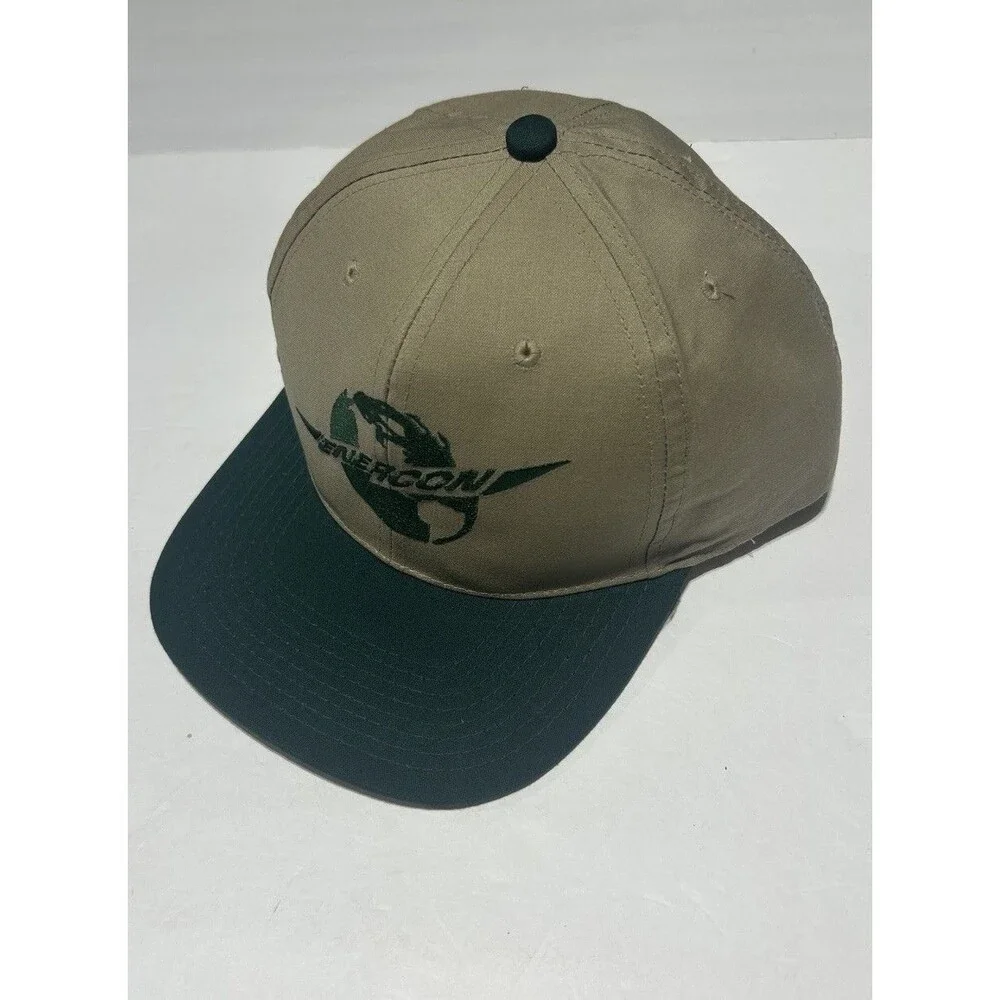 Enercon Khaki & Green Snapback Hat 100% Cotton Lite Pro